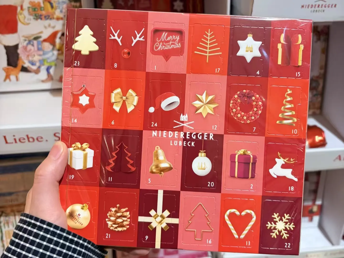 Nilai unik kotak buta hadiah Krismas kertas