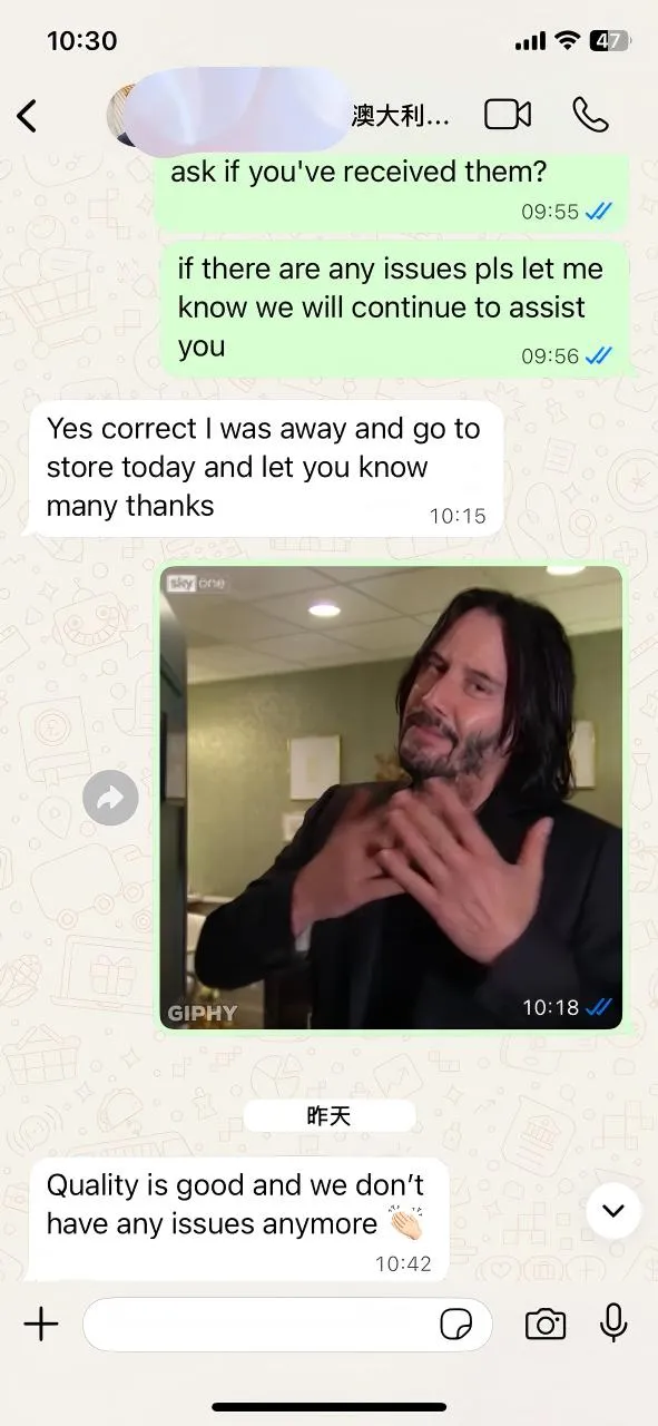 Maklum balas daripada Pelanggan Australia kami: Kualiti ialah Komunikasi Terbaik