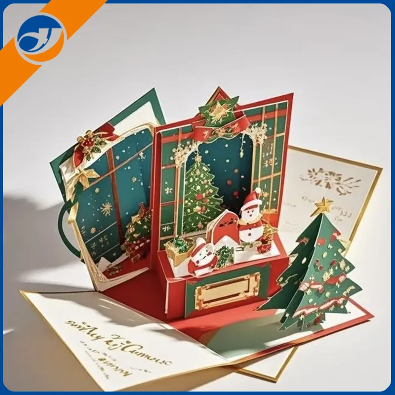 Kad Kertas 3D Krismas