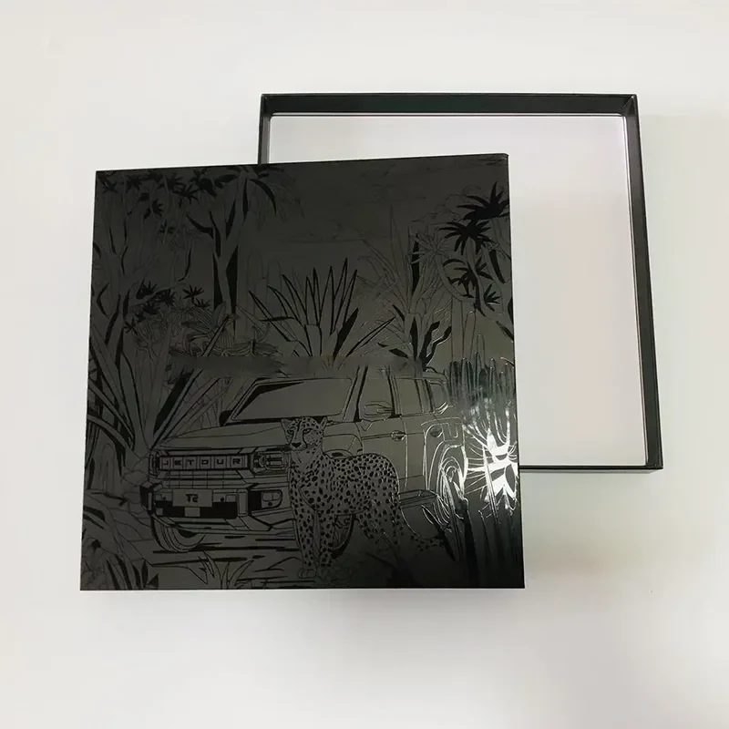 Matte Embossing Black Gift Box