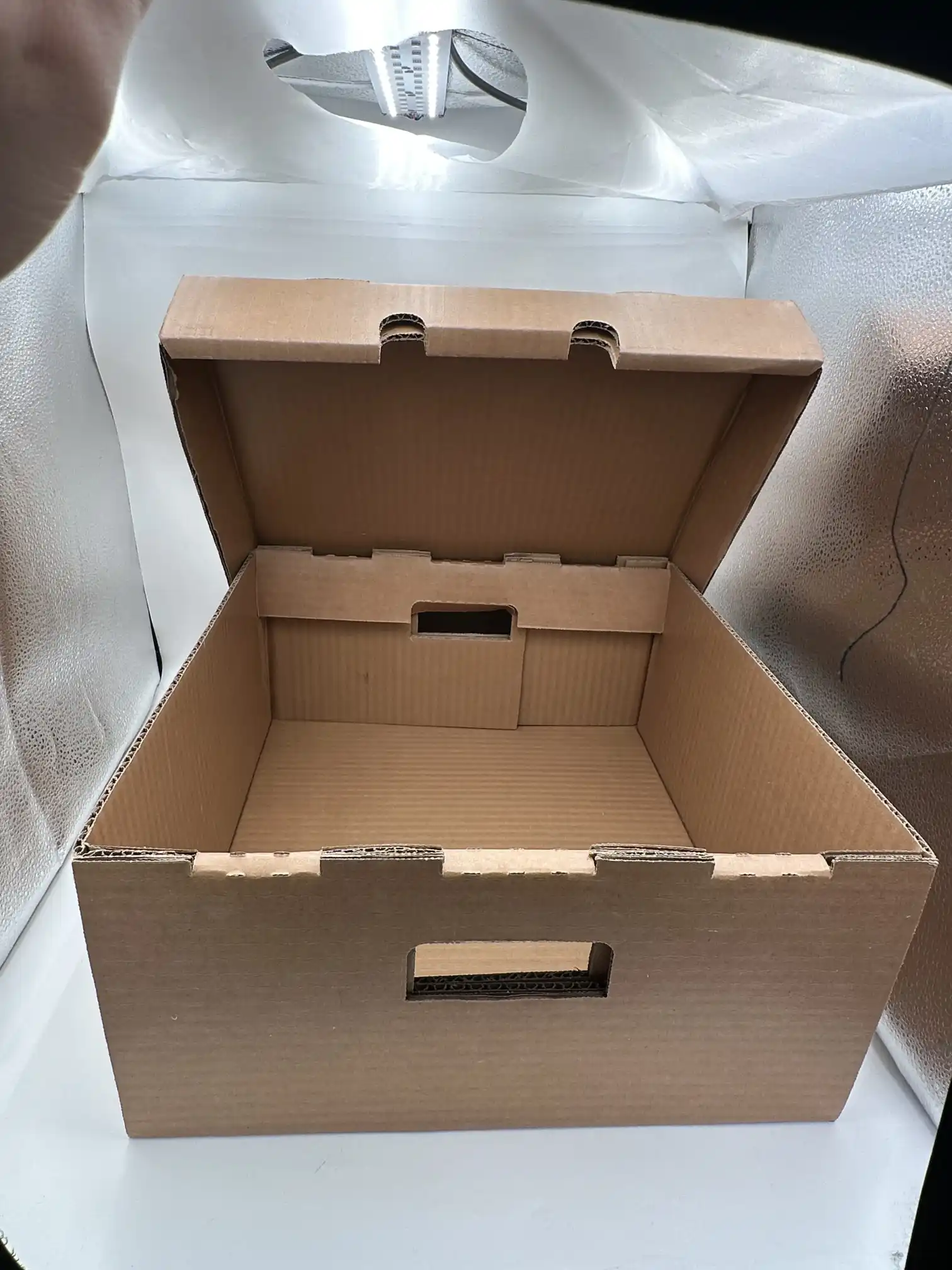 Kotak bergelombang berlilin besar